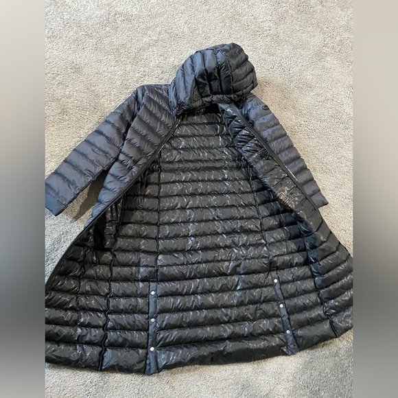 COACH Women’s NEW Long Down Coat With Hood In Black Size L $798 Warm Lightweight - Picture 14 of 16